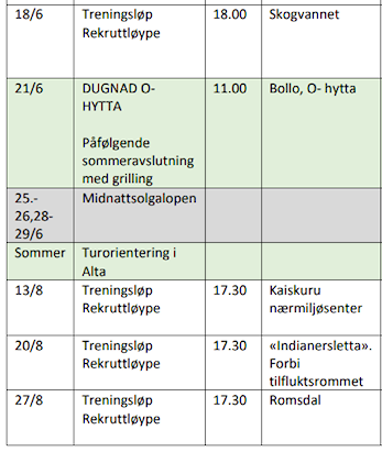 Terminliste 2025